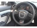 2008 Audi S4 Black/Silver Interior Steering Wheel Photo