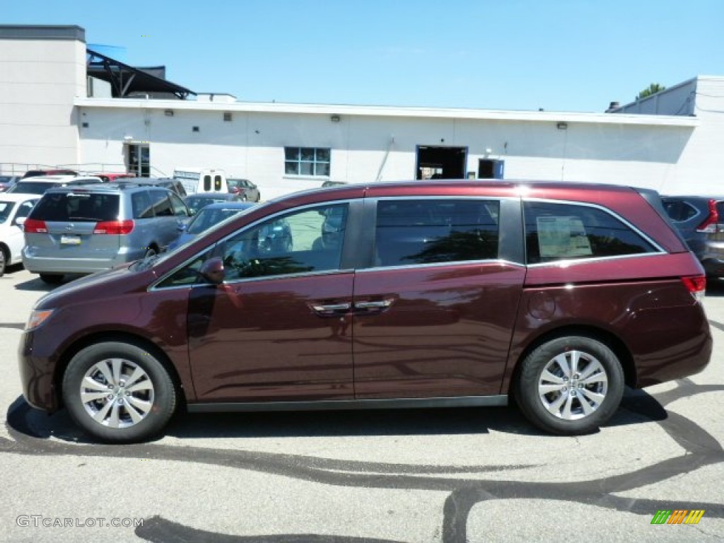 Dark Cherry Pearl 2014 Honda Odyssey EX Exterior Photo #84345207
