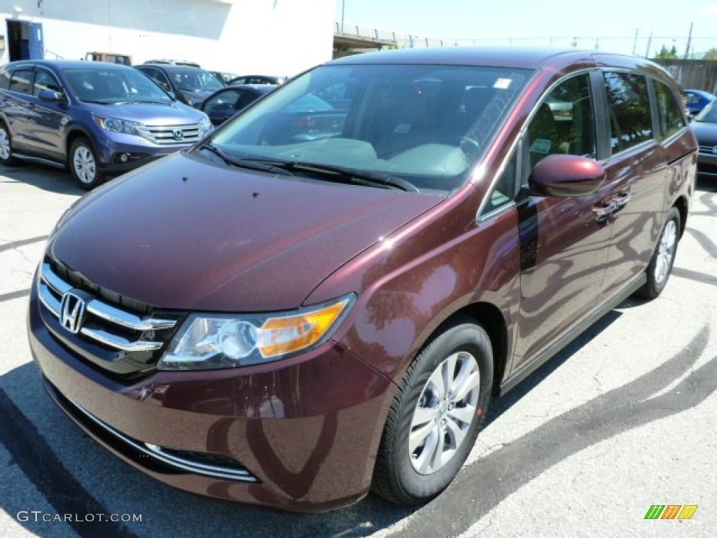 Dark Cherry Pearl 2014 Honda Odyssey EX Exterior Photo #84345234