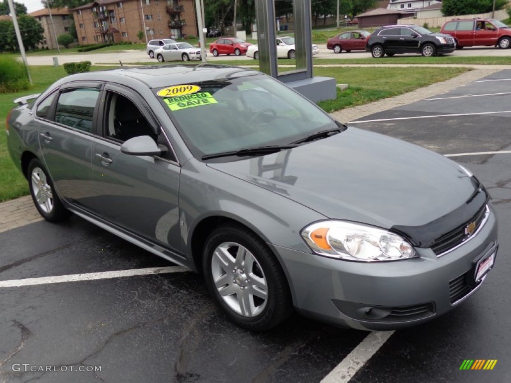 2009 Impala LT - Dark Silver Metallic / Ebony photo #3