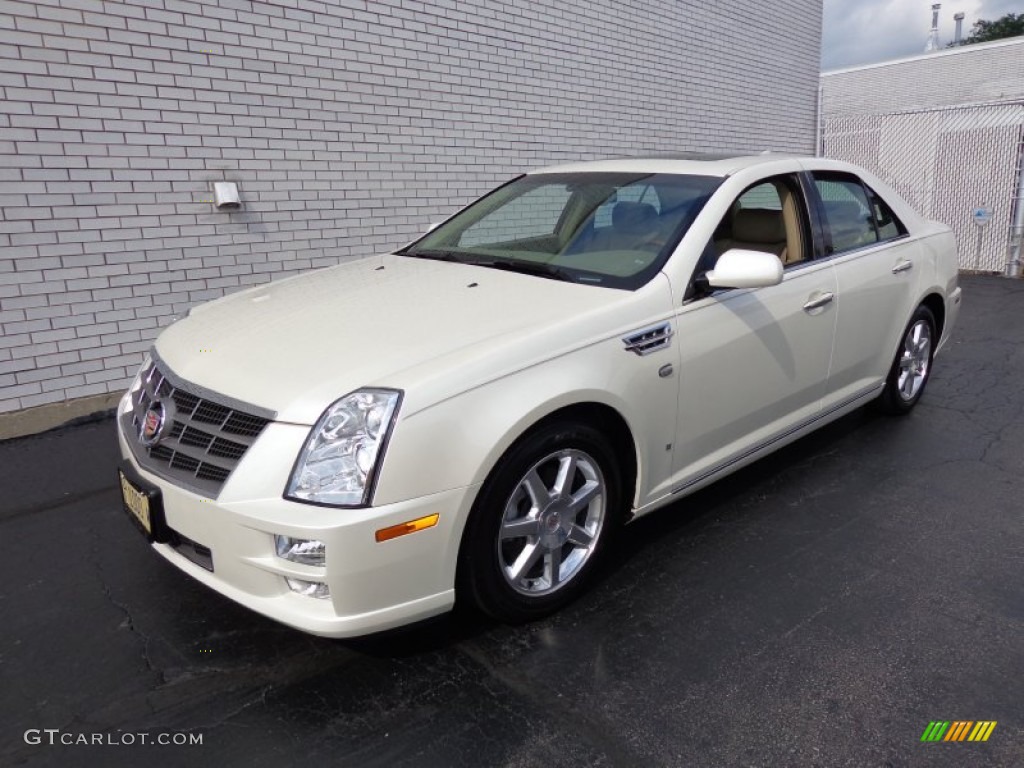 White Diamond Tricoat 2009 Cadillac STS V6 Exterior Photo #84345891