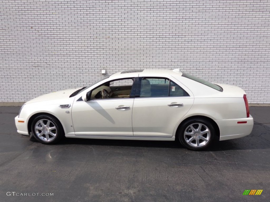 White Diamond Tricoat 2009 Cadillac STS V6 Exterior Photo #84346032