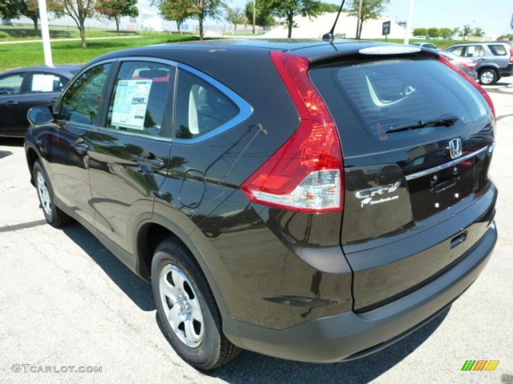 2013 CR-V LX AWD - Kona Coffee Metallic / Black photo #5