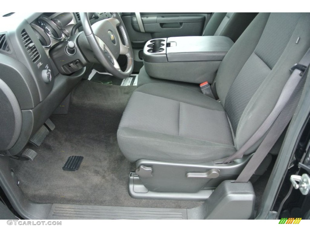 Ebony Interior 2010 Chevrolet Silverado 1500 LT Extended Cab Photo #84352791