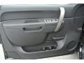 Ebony 2010 Chevrolet Silverado 1500 LT Extended Cab Door Panel