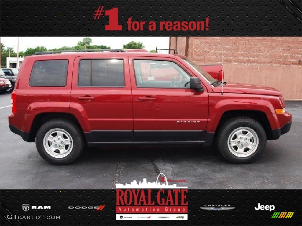 Deep Cherry Red Crystal Pearl Jeep Patriot