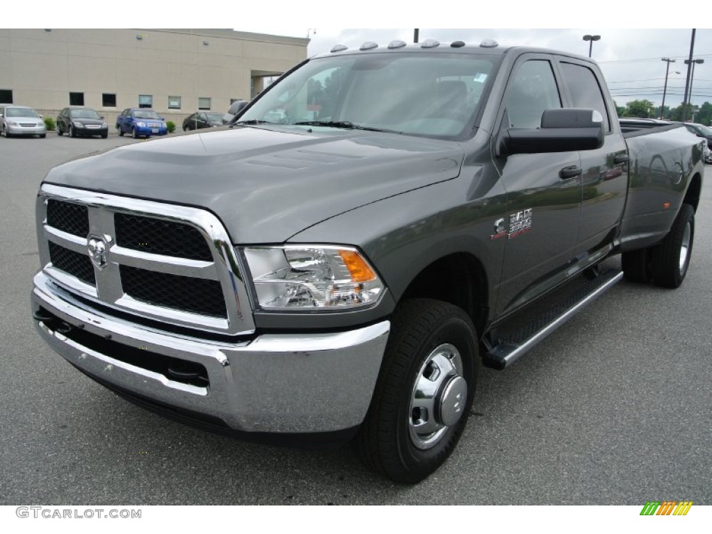 2013 3500 Tradesman Crew Cab 4x4 Dually - Mineral Gray Metallic / Black/Diesel Gray photo #1