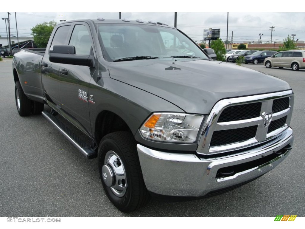 2013 3500 Tradesman Crew Cab 4x4 Dually - Mineral Gray Metallic / Black/Diesel Gray photo #2