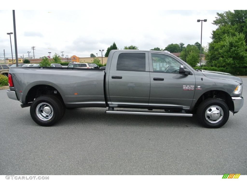 2013 3500 Tradesman Crew Cab 4x4 Dually - Mineral Gray Metallic / Black/Diesel Gray photo #3