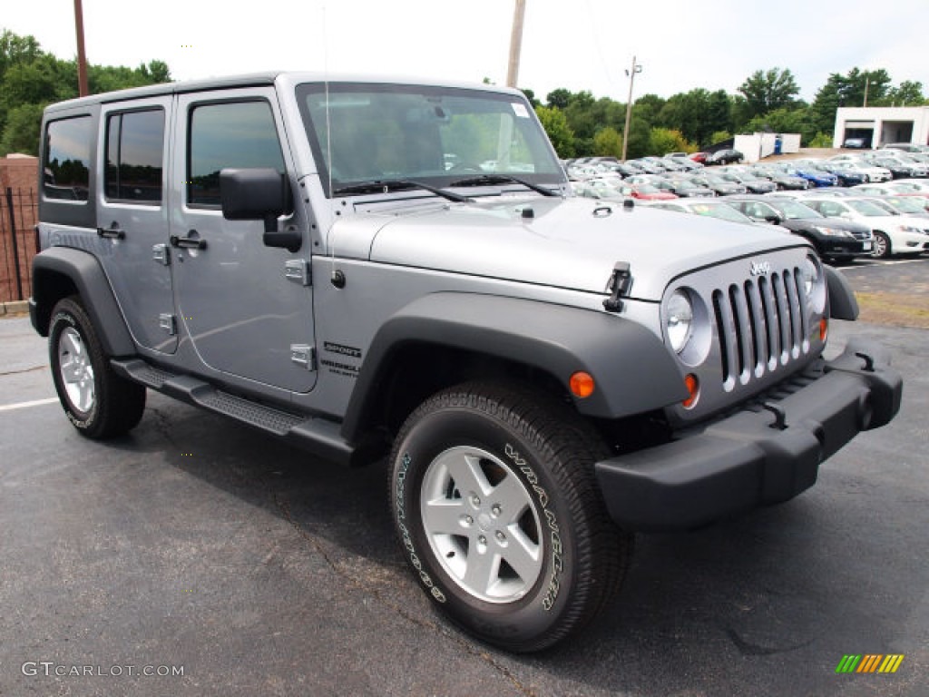 2013 Wrangler Unlimited Sport S 4x4 - Billet Silver Metallic / Black photo #2