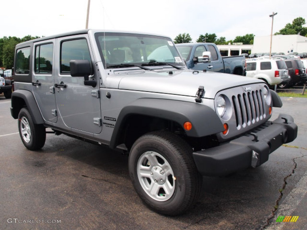 2013 Wrangler Unlimited Sport 4x4 - Billet Silver Metallic / Black photo #2