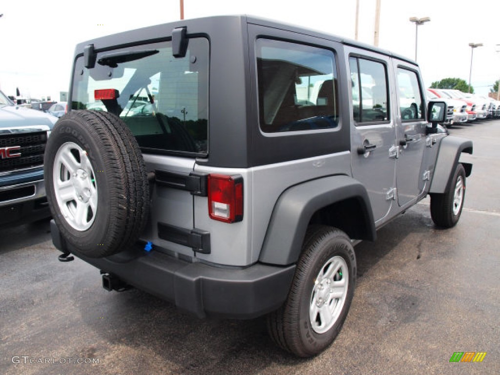 2013 Wrangler Unlimited Sport 4x4 - Billet Silver Metallic / Black photo #3