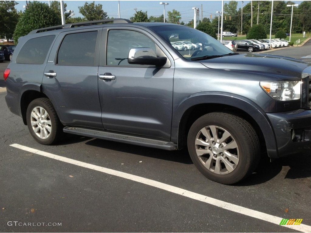 2010 Sequoia Platinum - Slate Gray Metallic / Graphite photo #2