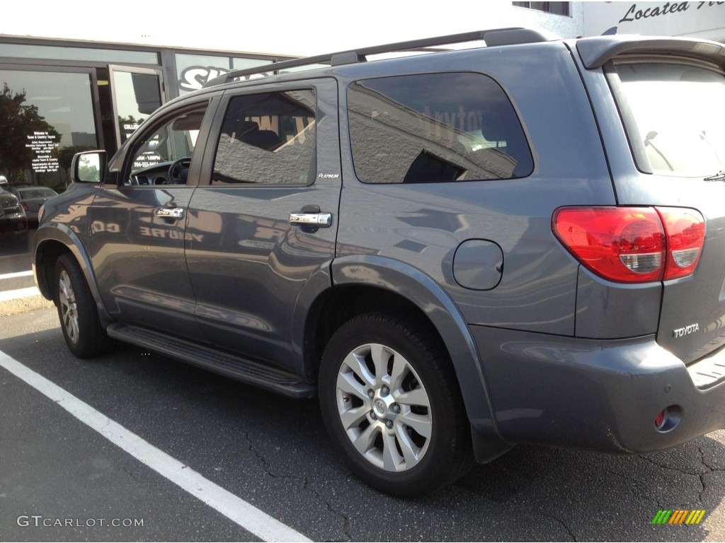 2010 Sequoia Platinum - Slate Gray Metallic / Graphite photo #4