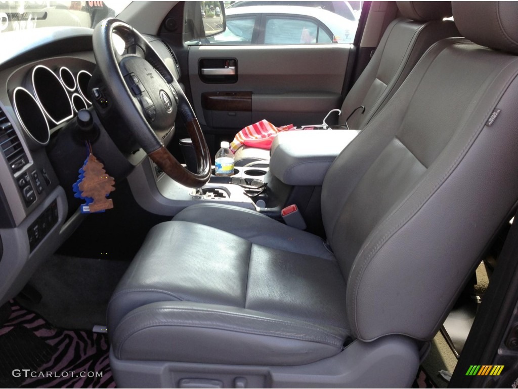 2010 Sequoia Platinum - Slate Gray Metallic / Graphite photo #7
