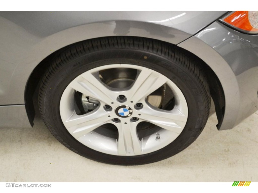2013 1 Series 128i Coupe - Space Gray Metallic / Black photo #3