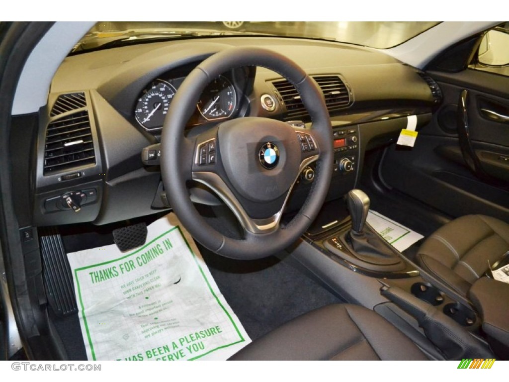 2013 1 Series 128i Coupe - Space Gray Metallic / Black photo #5