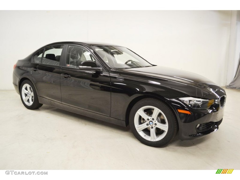 2013 3 Series 328i Sedan - Jet Black / Black photo #2