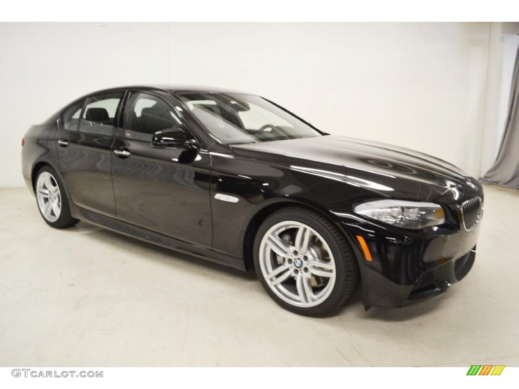 2013 5 Series 535i Sedan - Jet Black / Black photo #2