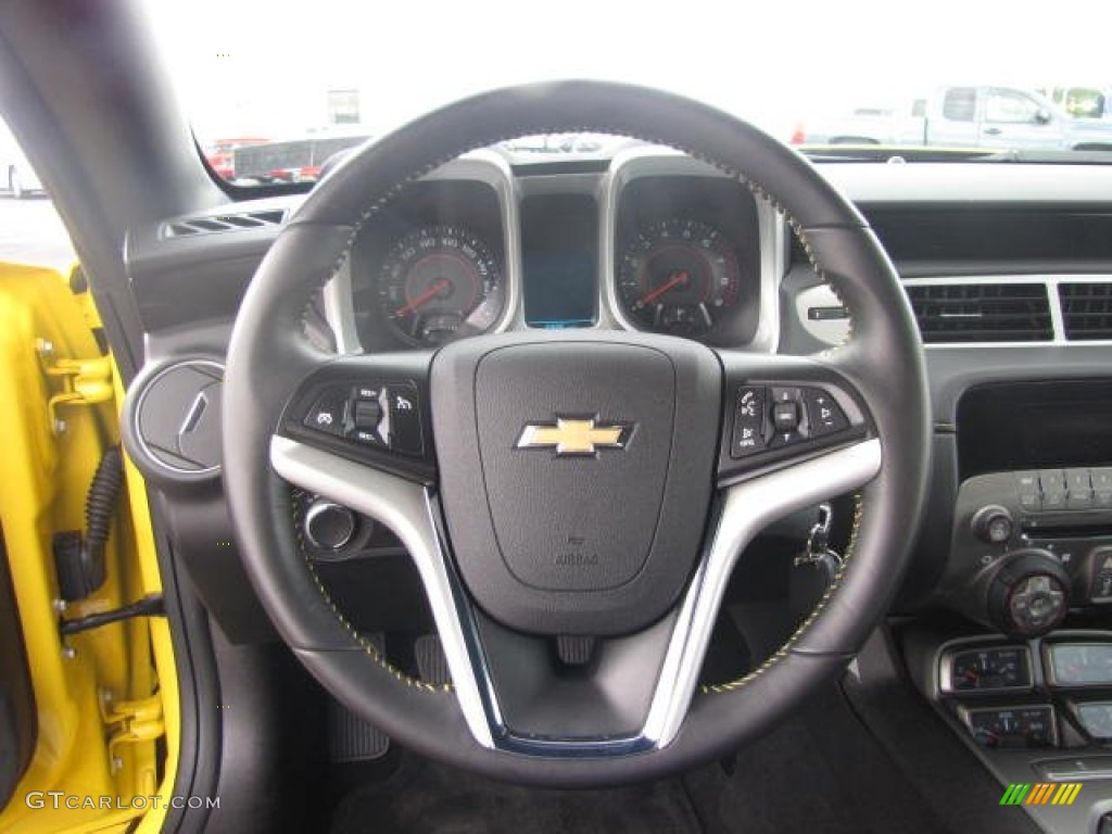2012 Chevrolet Camaro SS Coupe Transformers Special Edition Jet Black Steering Wheel Photo #84356079