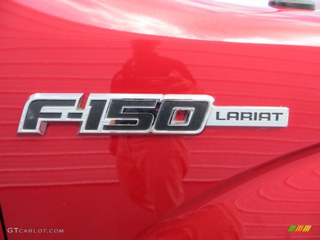 2010 F150 Lariat SuperCrew - Red Candy Metallic / Black photo #15