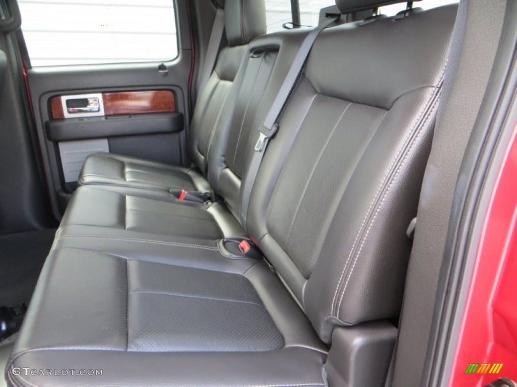 2010 F150 Lariat SuperCrew - Red Candy Metallic / Black photo #28