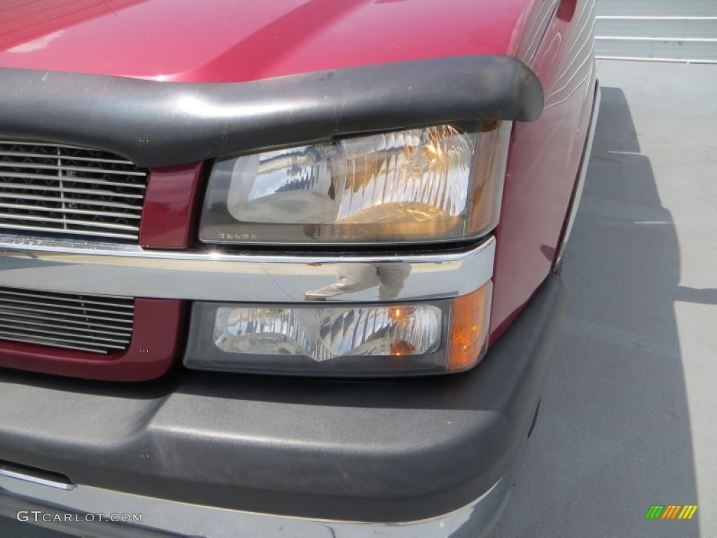 2005 Silverado 1500 LS Extended Cab - Sport Red Metallic / Dark Charcoal photo #9
