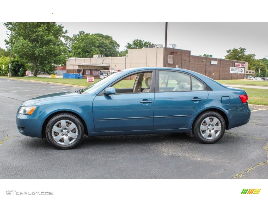 2007 Sonata GLS - Aqua Blue / Beige photo #3