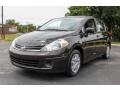 2012 Espresso Black Nissan Versa 1.8 S Hatchback  photo #1