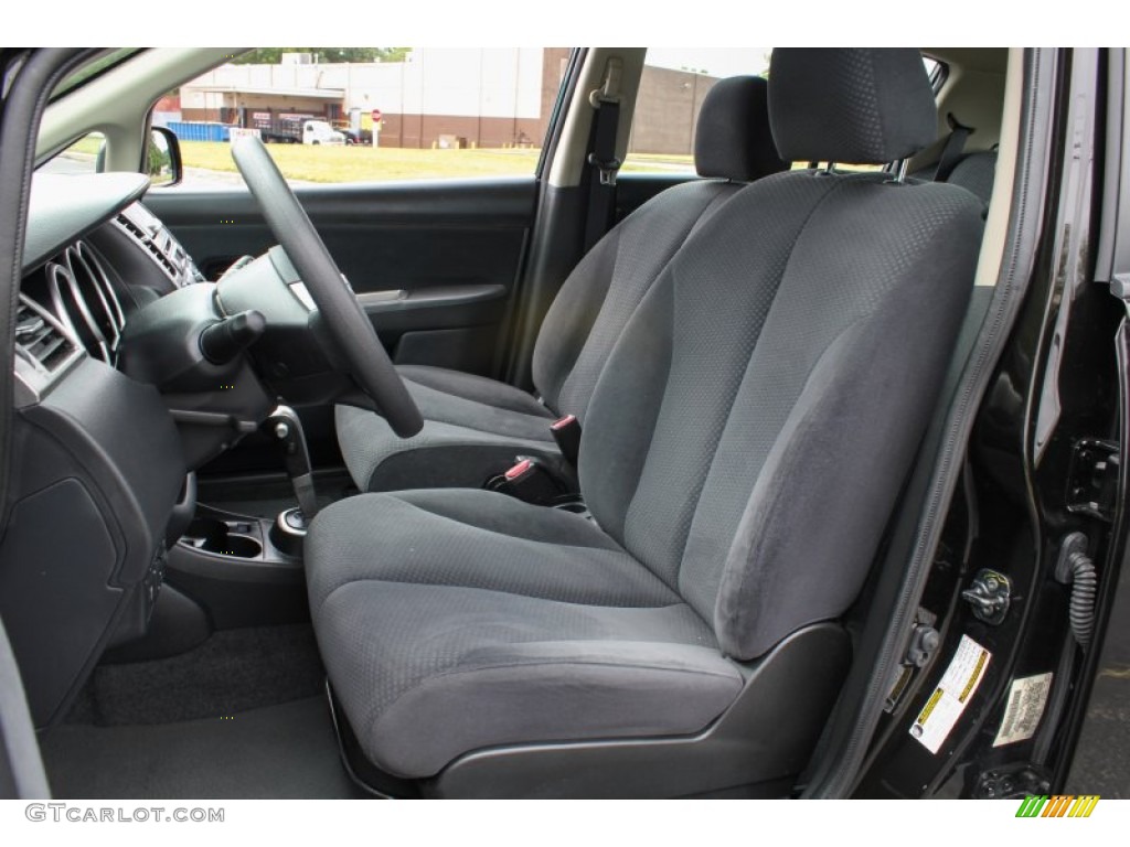 Charcoal Interior 2012 Nissan Versa 1.8 S Hatchback Photo #84357408
