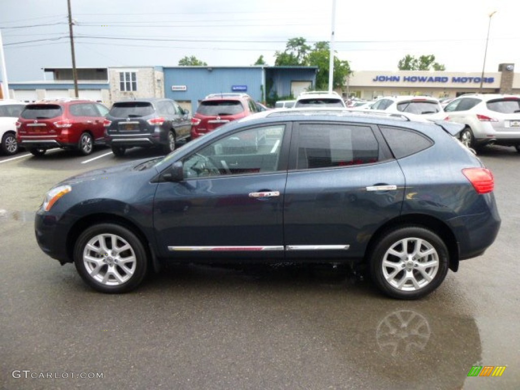 2013 Rogue SL AWD - Graphite Blue / Gray photo #8