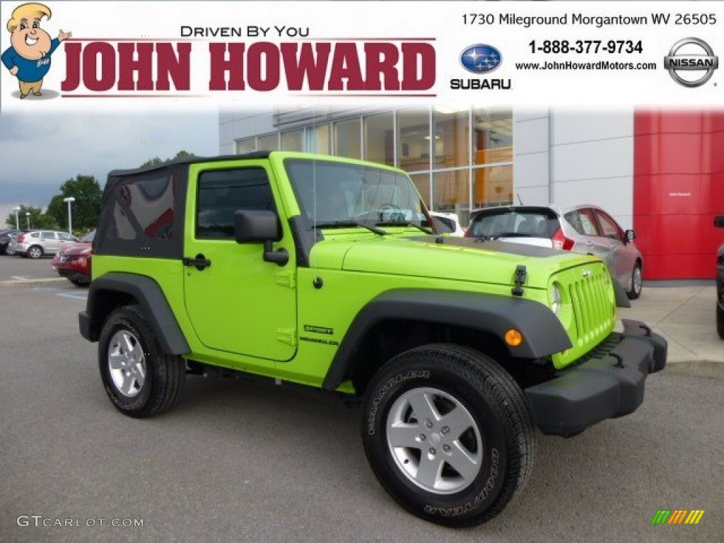 2012 Wrangler Sport S 4x4 - Gecko Green / Black photo #1