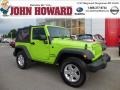 2012 Gecko Green Jeep Wrangler Sport S 4x4  photo #1