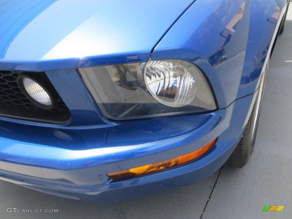 2008 Mustang V6 Deluxe Coupe - Vista Blue Metallic / Dark Charcoal photo #9