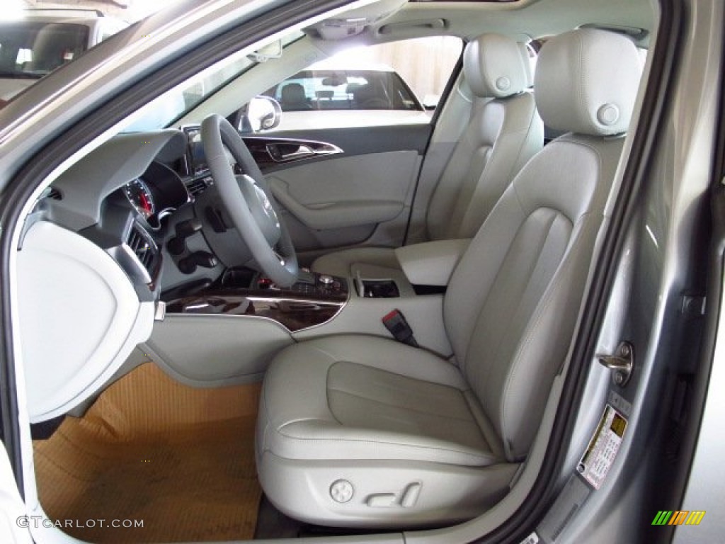 Titanium Gray Interior 2014 Audi A6 3.0T quattro Sedan Photo #84360246