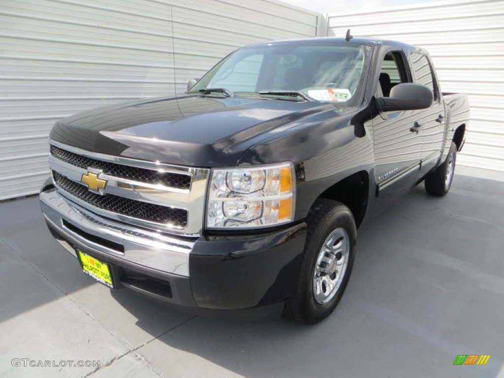 2011 Silverado 1500 LS Crew Cab - Black Granite Metallic / Dark Titanium photo #7