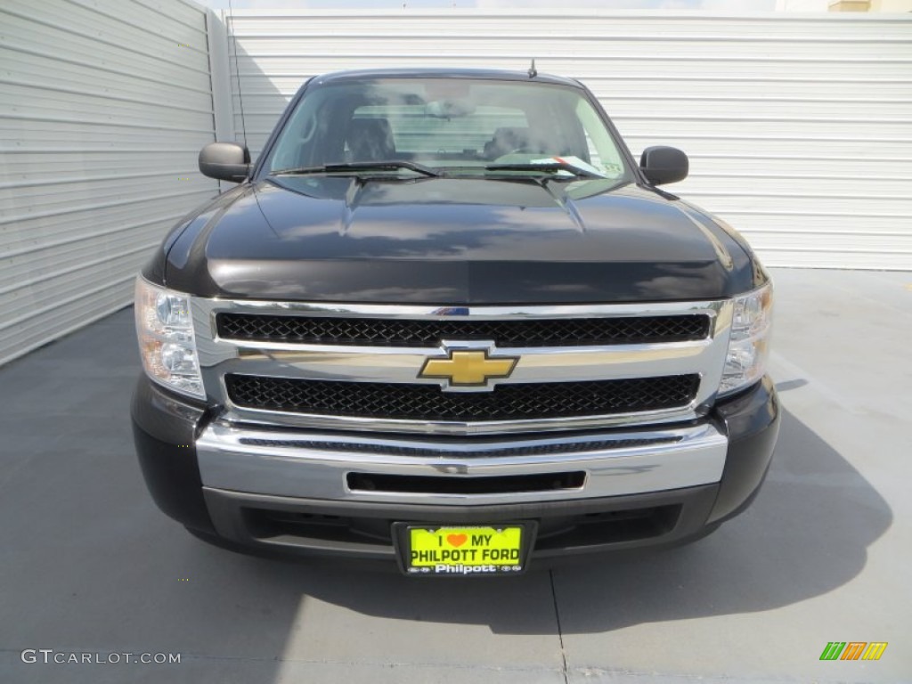 2011 Silverado 1500 LS Crew Cab - Black Granite Metallic / Dark Titanium photo #8