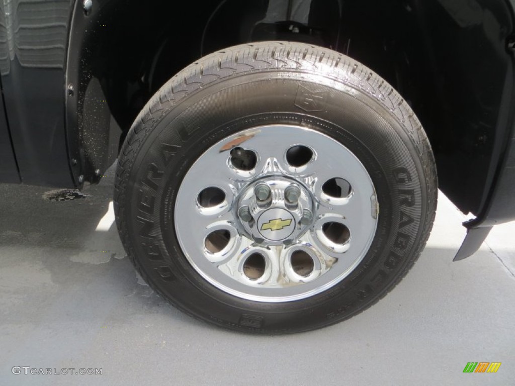 2011 Silverado 1500 LS Crew Cab - Black Granite Metallic / Dark Titanium photo #14