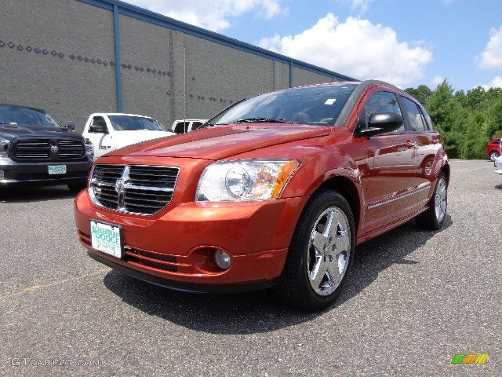 Sunburst Orange Pearl Dodge Caliber