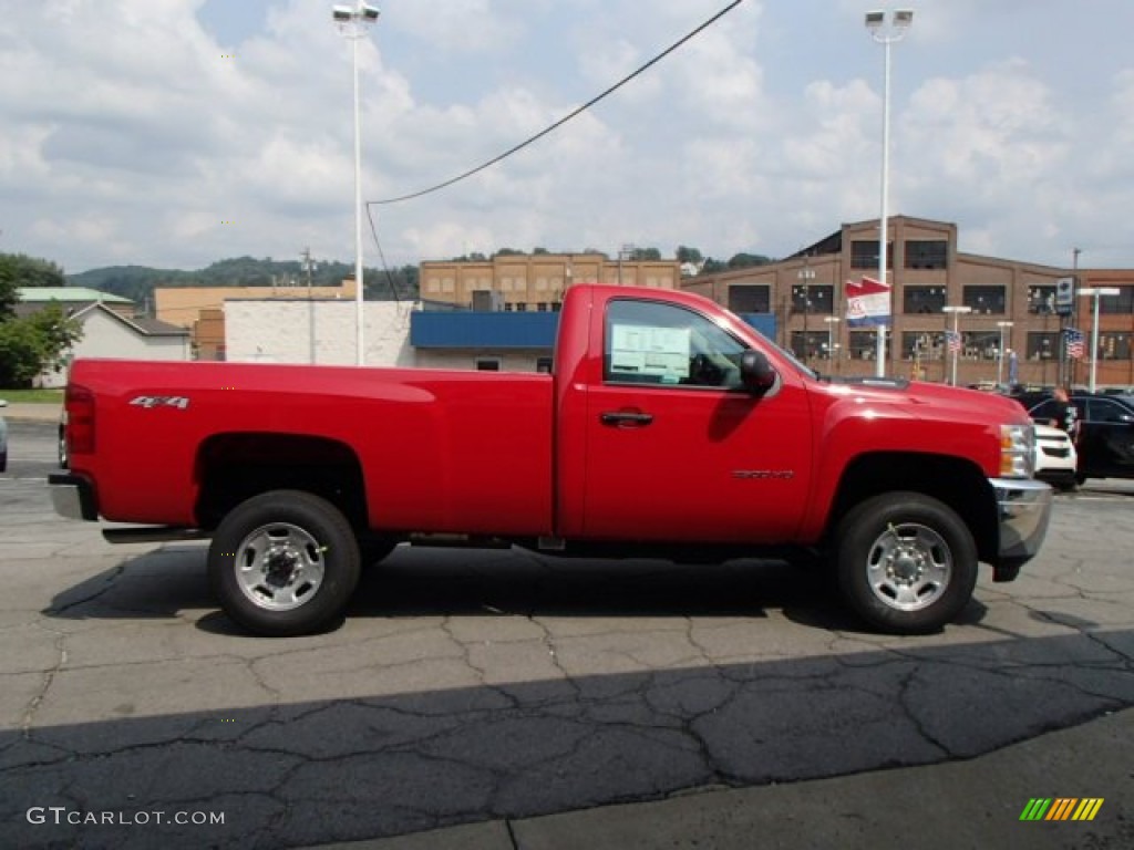 2014 Silverado 2500HD WT Regular Cab 4x4 - Victory Red / Dark Titanium photo #1