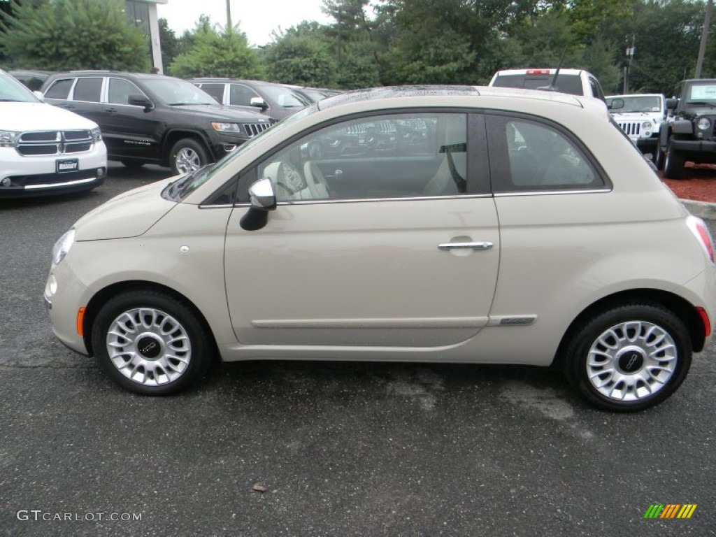 Mocha Latte (Light Brown) 2012 Fiat 500 Lounge Exterior Photo #84364374