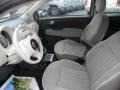 2012 Fiat 500 Tessuto Beige-Nero/Nero (Beige-Black/Black) Interior Front Seat Photo