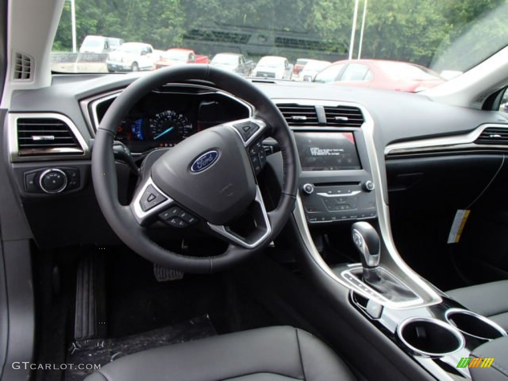 2014 Fusion Hybrid SE - Ice Storm / Charcoal Black photo #12