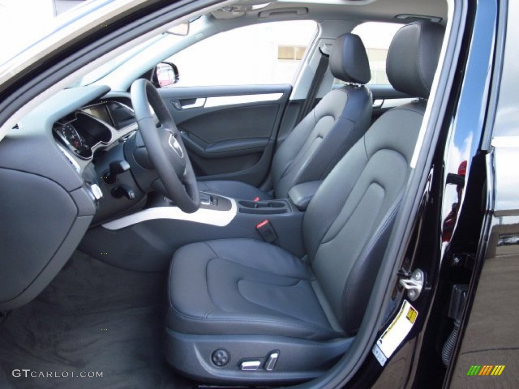 Black Interior 2014 Audi A4 2.0T Sedan Photo #84365223