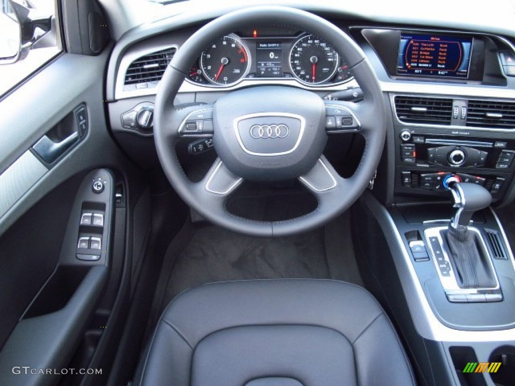 Black Interior 2014 Audi A4 2.0T Sedan Photo #84365289