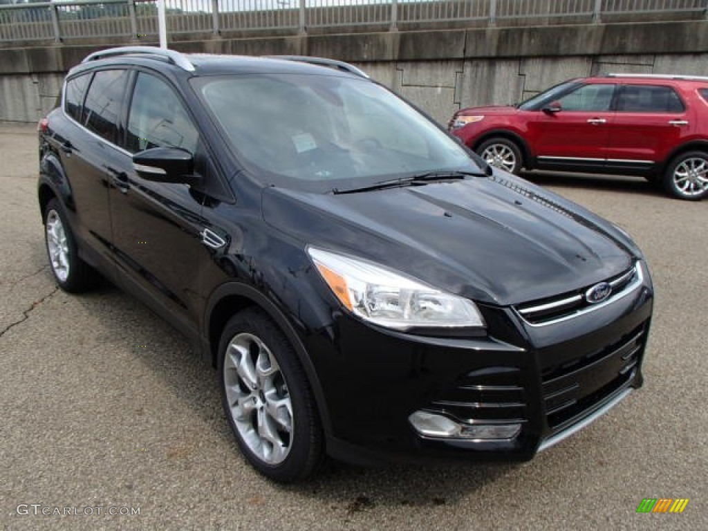 Tuxedo Black 2014 Ford Escape Titanium 1.6L EcoBoost 4WD Exterior Photo #84365709