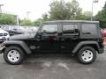 2010 Black Jeep Wrangler Unlimited Sport  photo #3