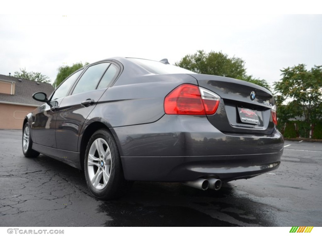 2008 3 Series 328xi Sedan - Sparkling Graphite Metallic / Gray photo #8