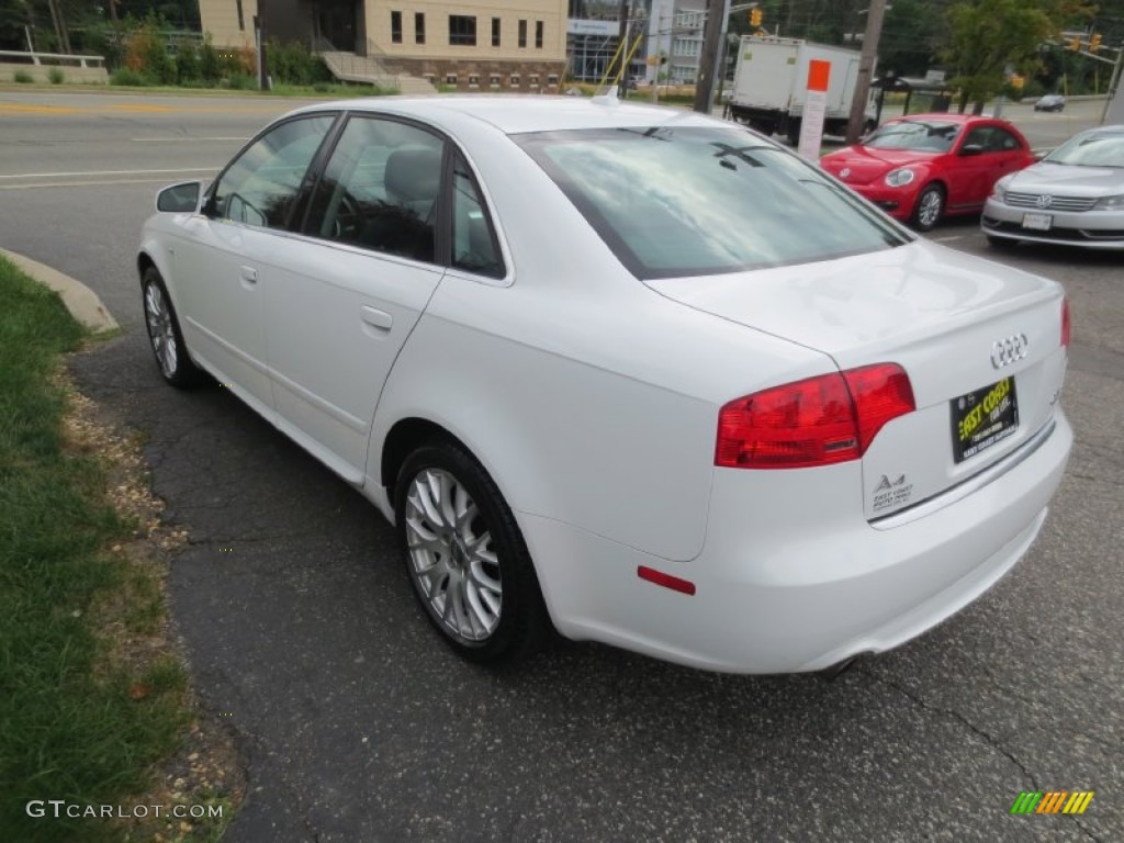 2008 A4 2.0T quattro Sedan - Ibis White / Black photo #6