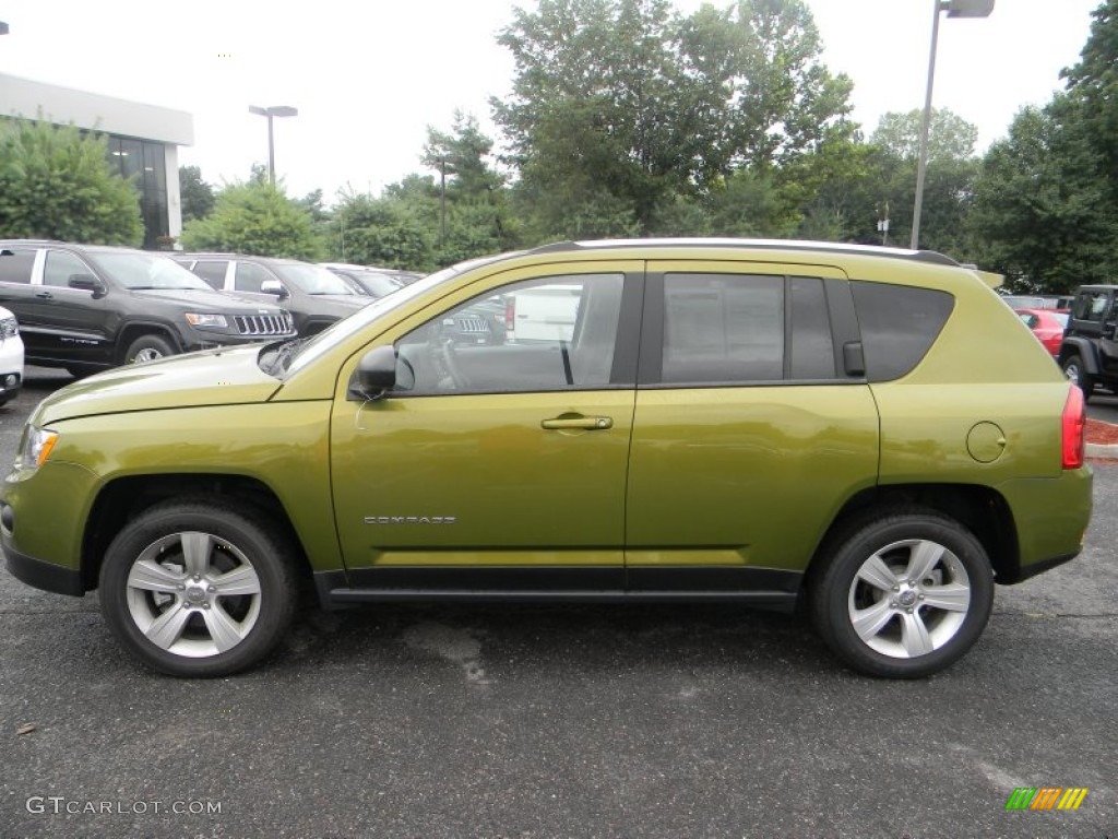 Rescue Green Metallic 2012 Jeep Compass Sport 4x4 Exterior Photo #84368538